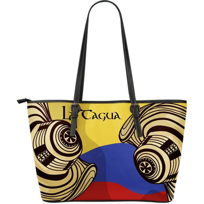 Colombia Sombrero Vueltiao Leather Tote Bag