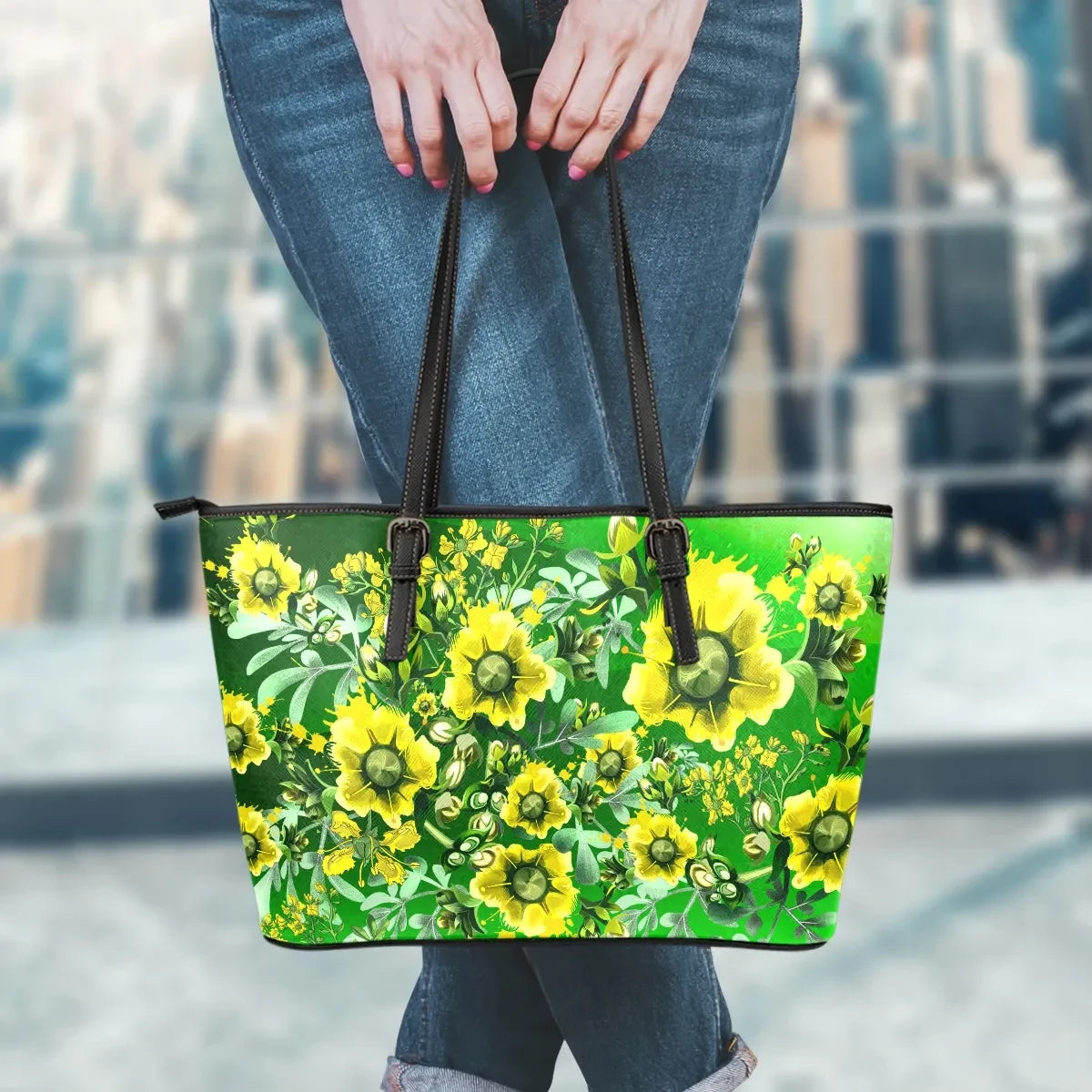 Ruta Graveolens Leather Tote Bag Th5