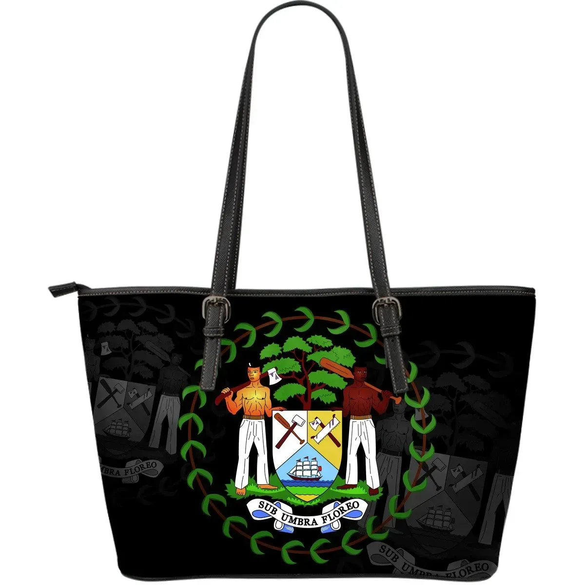 Belize Leather Tote Bag Size