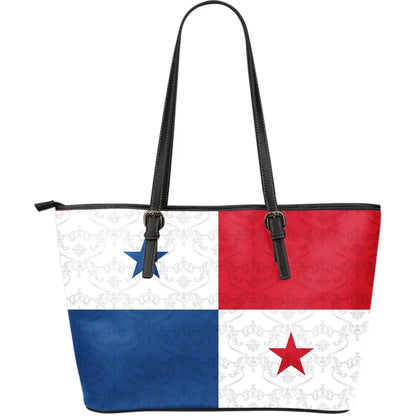 Panama Bag Panama Flag Leather Tote Bag