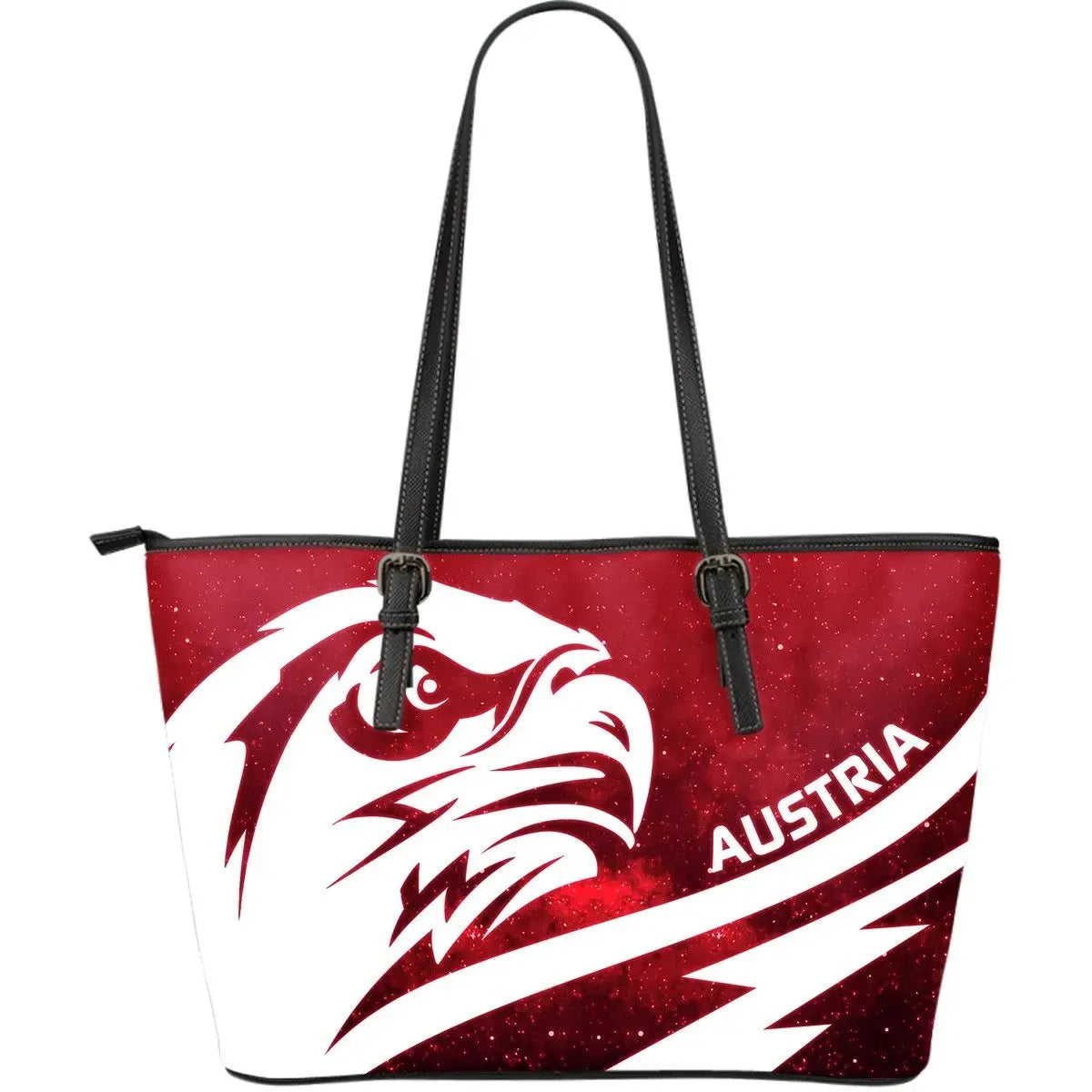 Austria Leather Tote Bag Eagle Galaxy