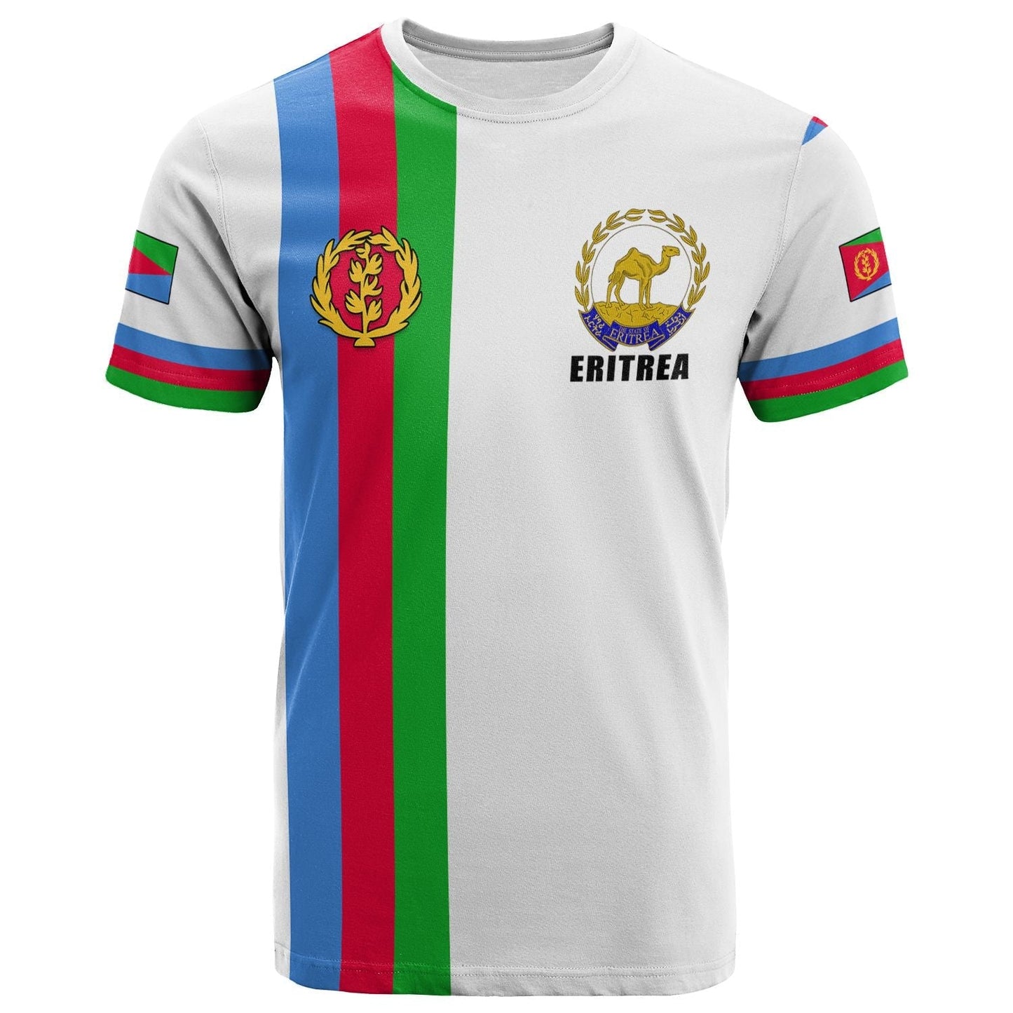 Custom Eritrea T Shirt Striped