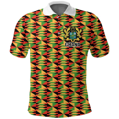 Ghana Ghanan Pattern Polo Shirt ver3