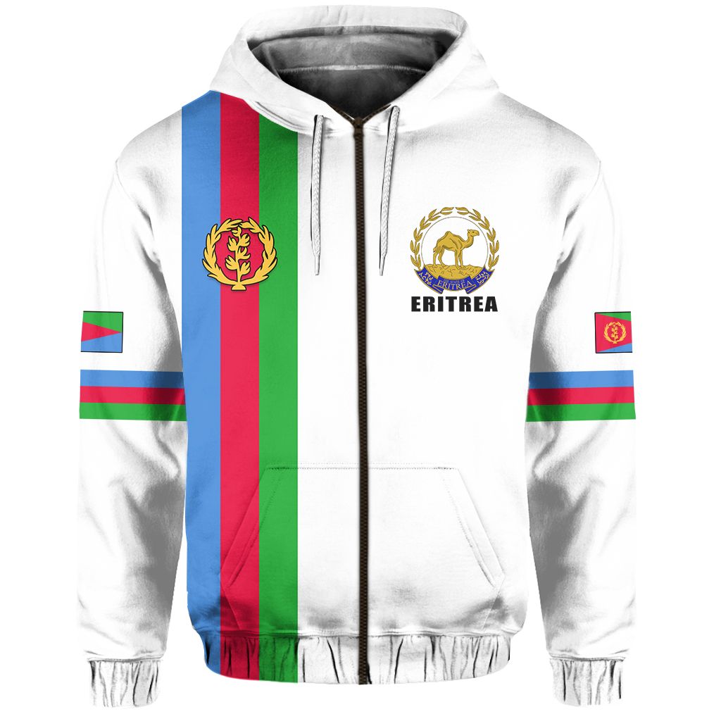 Eritrea Zip Hoodie Striped