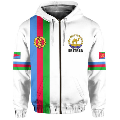 Eritrea Zip Hoodie Striped
