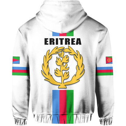 Eritrea Zip Hoodie Striped