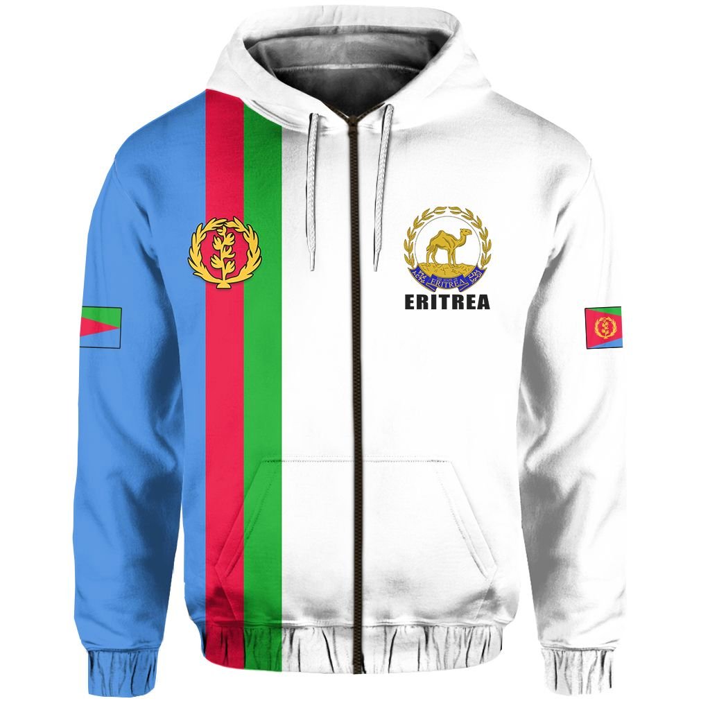 Eritrea Zip Hoodie Striped 02