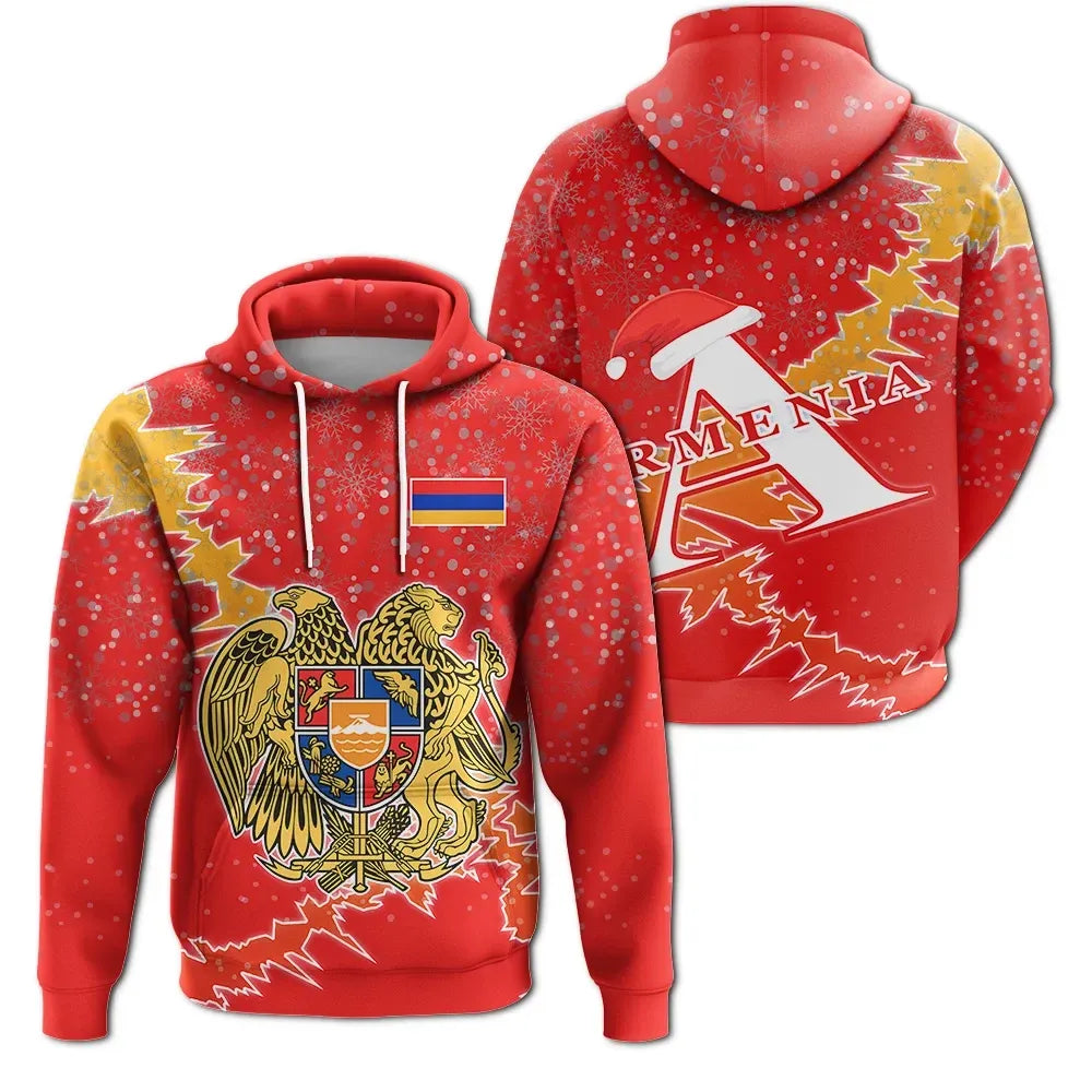 Armenia Christmas Coat Of Arms Hoodie X Styl