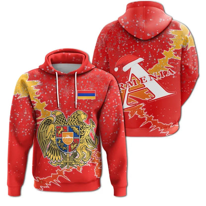 Armenia Christmas Coat Of Arms Hoodie X Styl