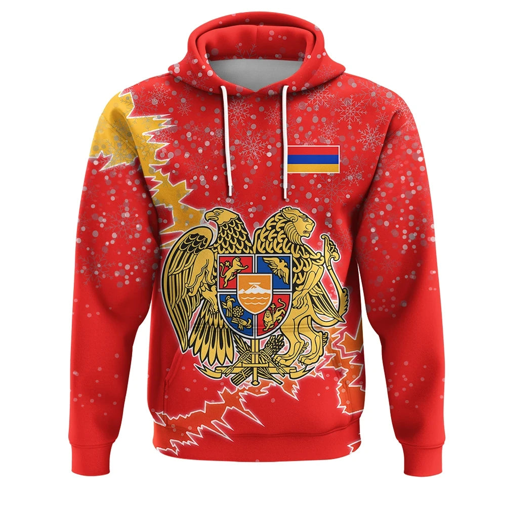 Armenia Christmas Coat Of Arms Hoodie X Styl
