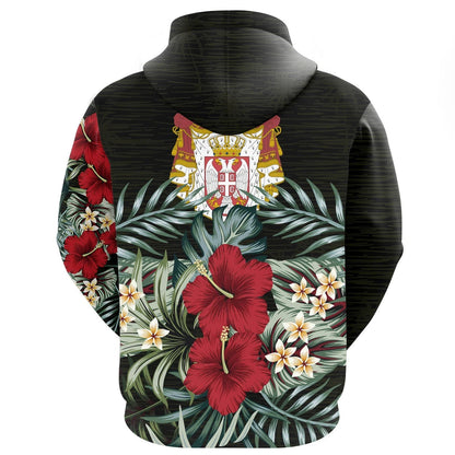 Serbia Hoodie Hibiscus Men/Women
