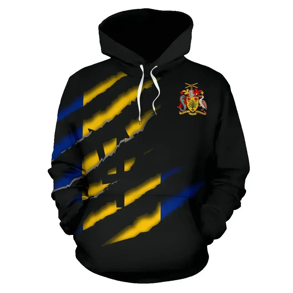 Barbados Inside Me All Over Hoodie