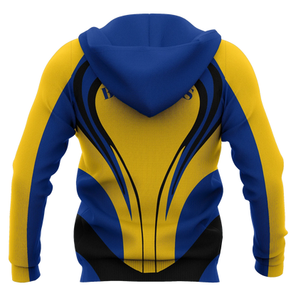 Barbados Flag Hoodie Cannon Style