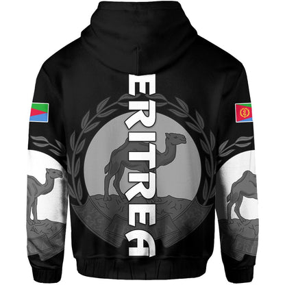 Eritrea Zip Hoodie Coat Of Arms
