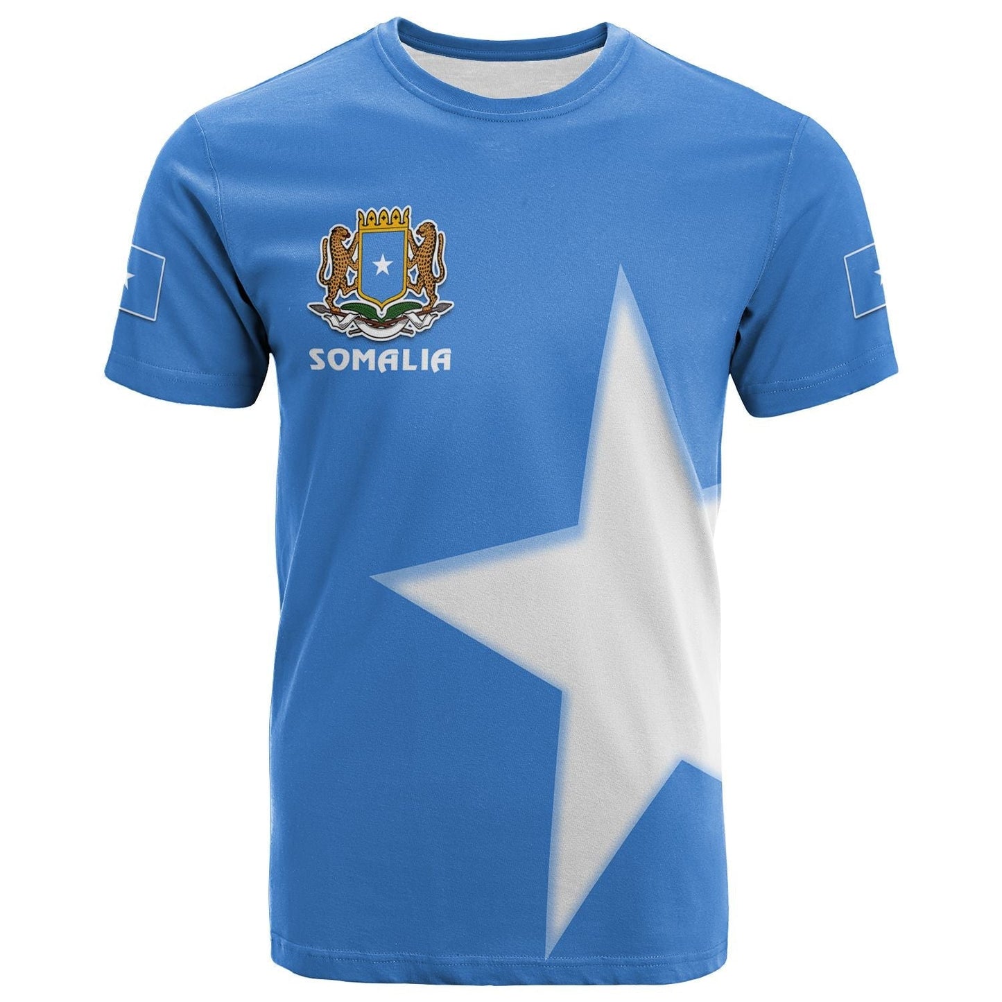 Custom Somalia T Shirt Simple Star