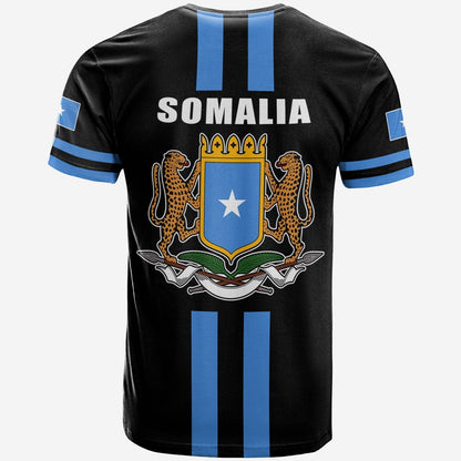 Somalia T Shirt Flag Black