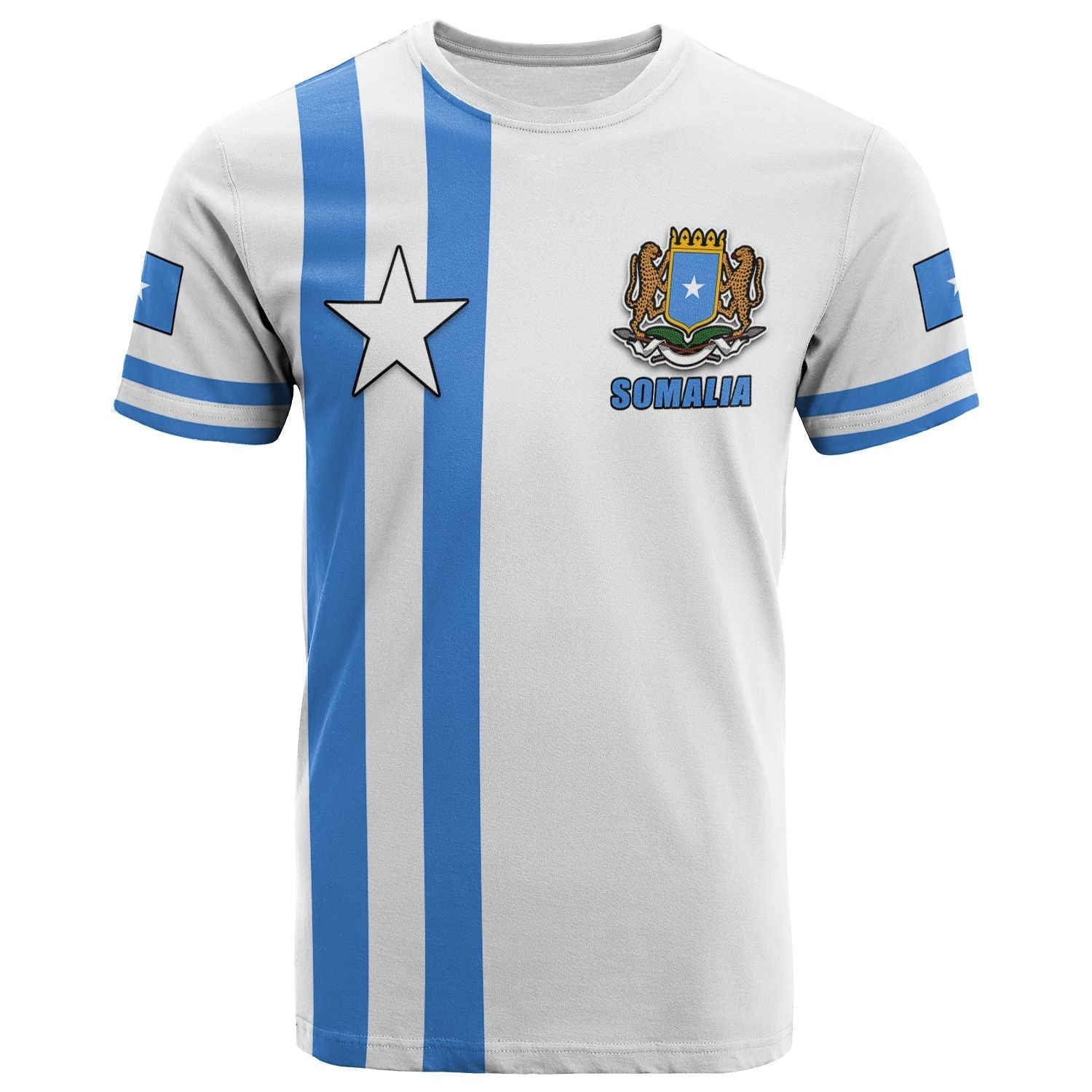 Somalia T Shirt Flag White