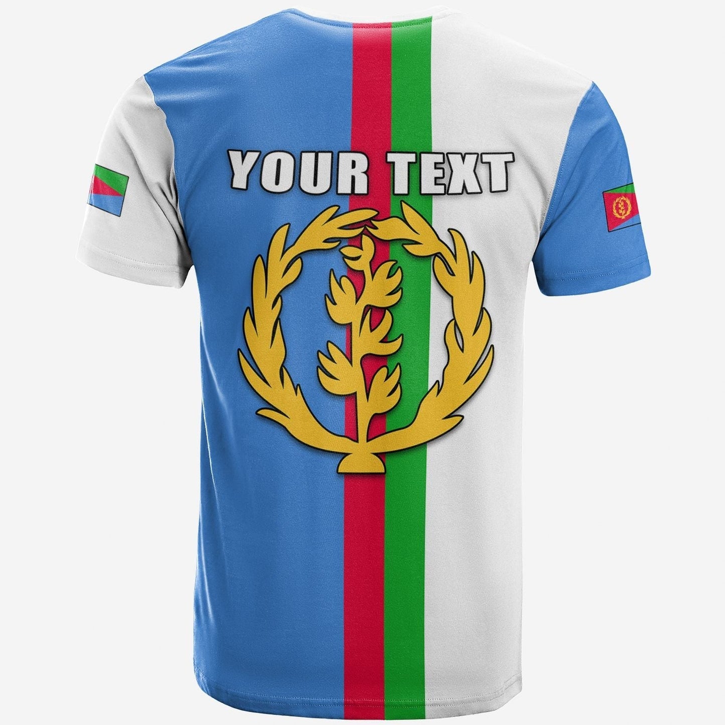 Custom Eritrea T Shirt Striped 02