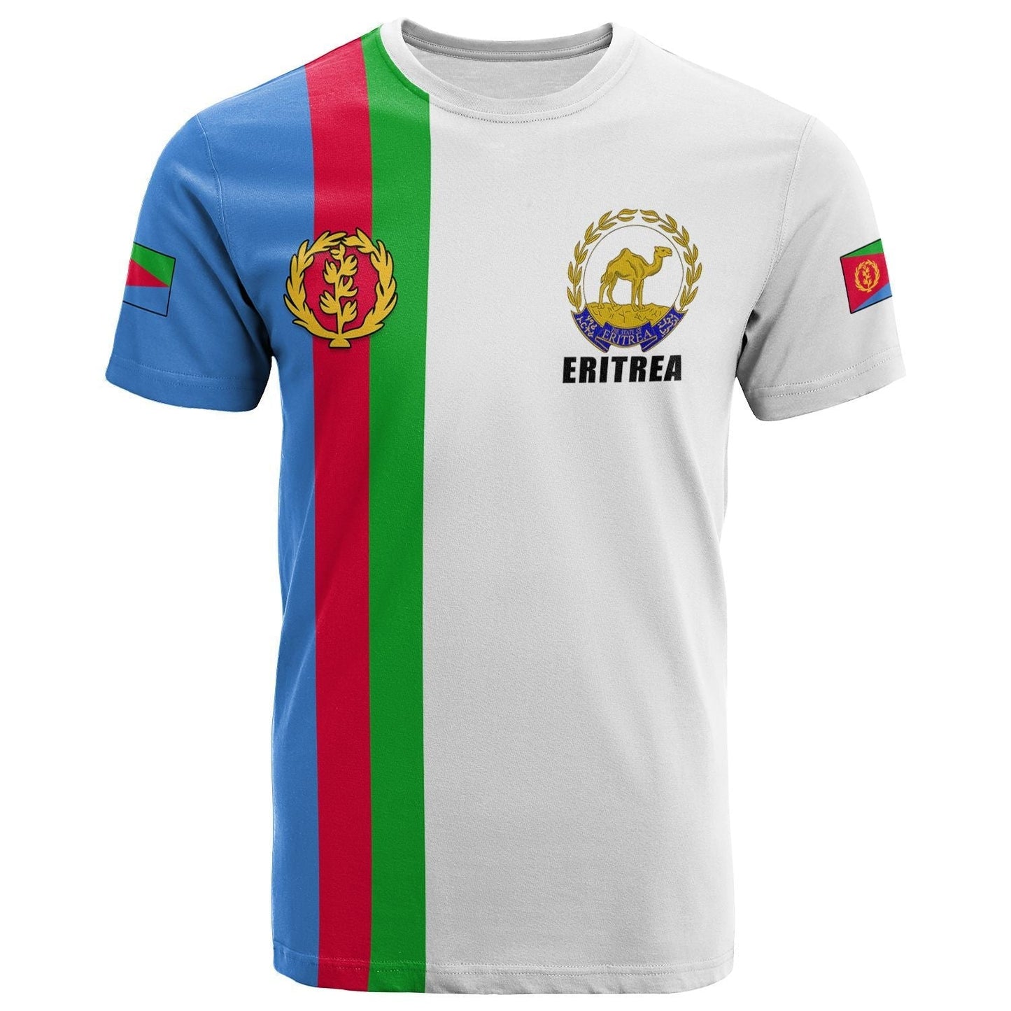 Custom Eritrea T Shirt Striped 02