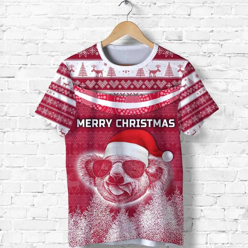 Australia Christmas Koala Bear T Shirt Simple Vibes Version