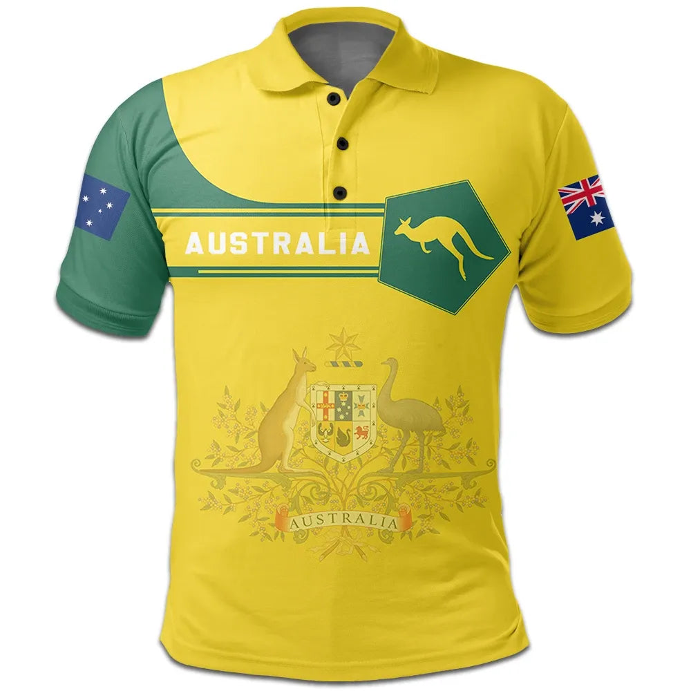 Australia Coat Of Arms Polo Shirt Simple Style