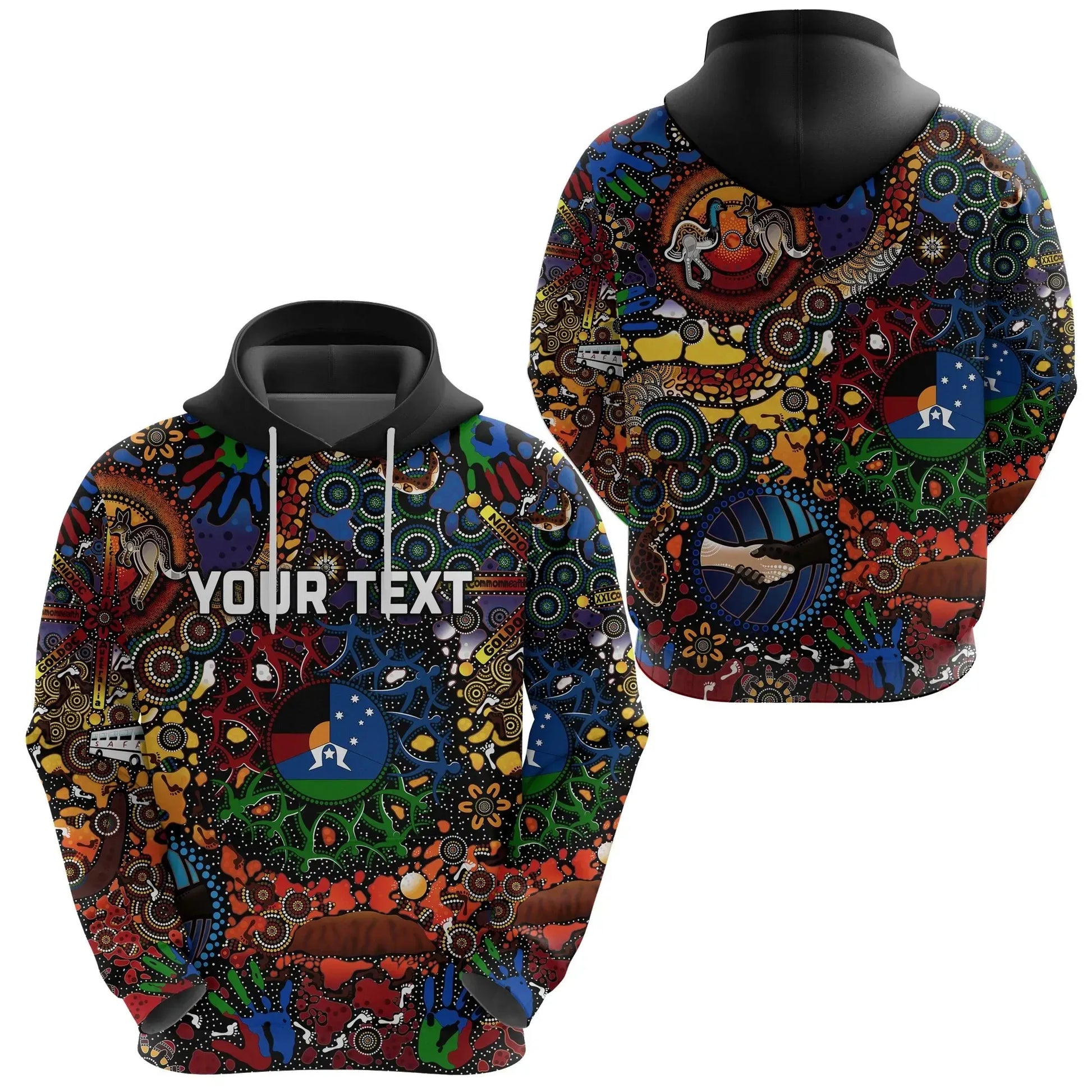 Custom Personalised Australia Naidoc Week 2021 Hoodie Indigenous Be Proud