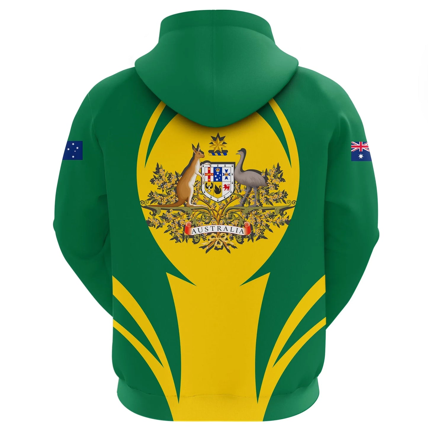 Australia Hoodie Action Flag Green