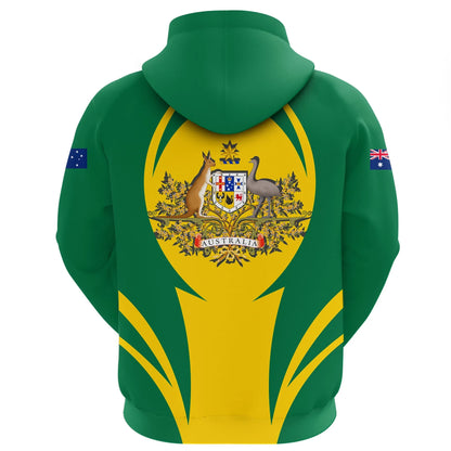 Australia Hoodie Action Flag Green