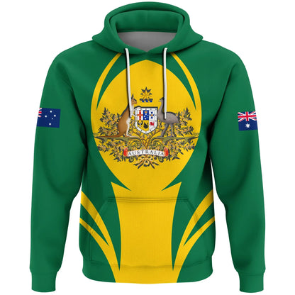Australia Hoodie Action Flag Green