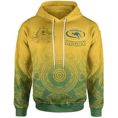 Australia Aboriginal Hoodie, Australia Rugby And Coat Of Arms