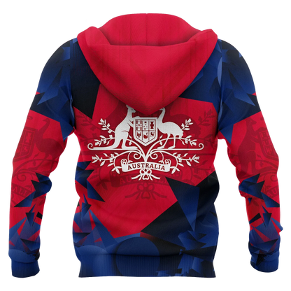 Australia Hoodie Australian Coat Of Arms Hoodie Southern Cross Australia Unisex