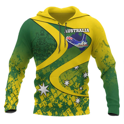 Australia Hoodie Australia National Color Hoodie Unisex