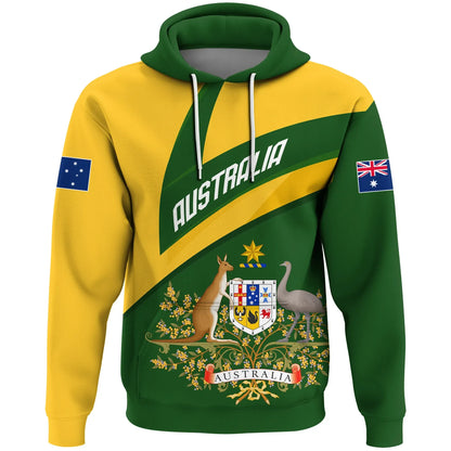 Australia Hoodie, Australia Coat Of Arms Active Sport
