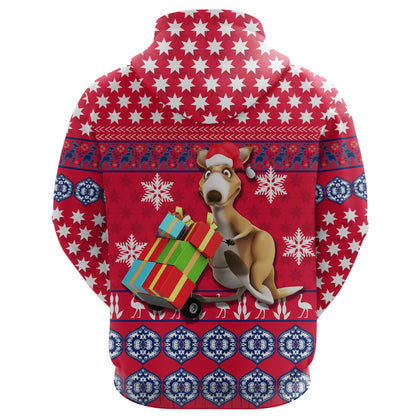 Australia Kangaroo Hoodie Christmas Version