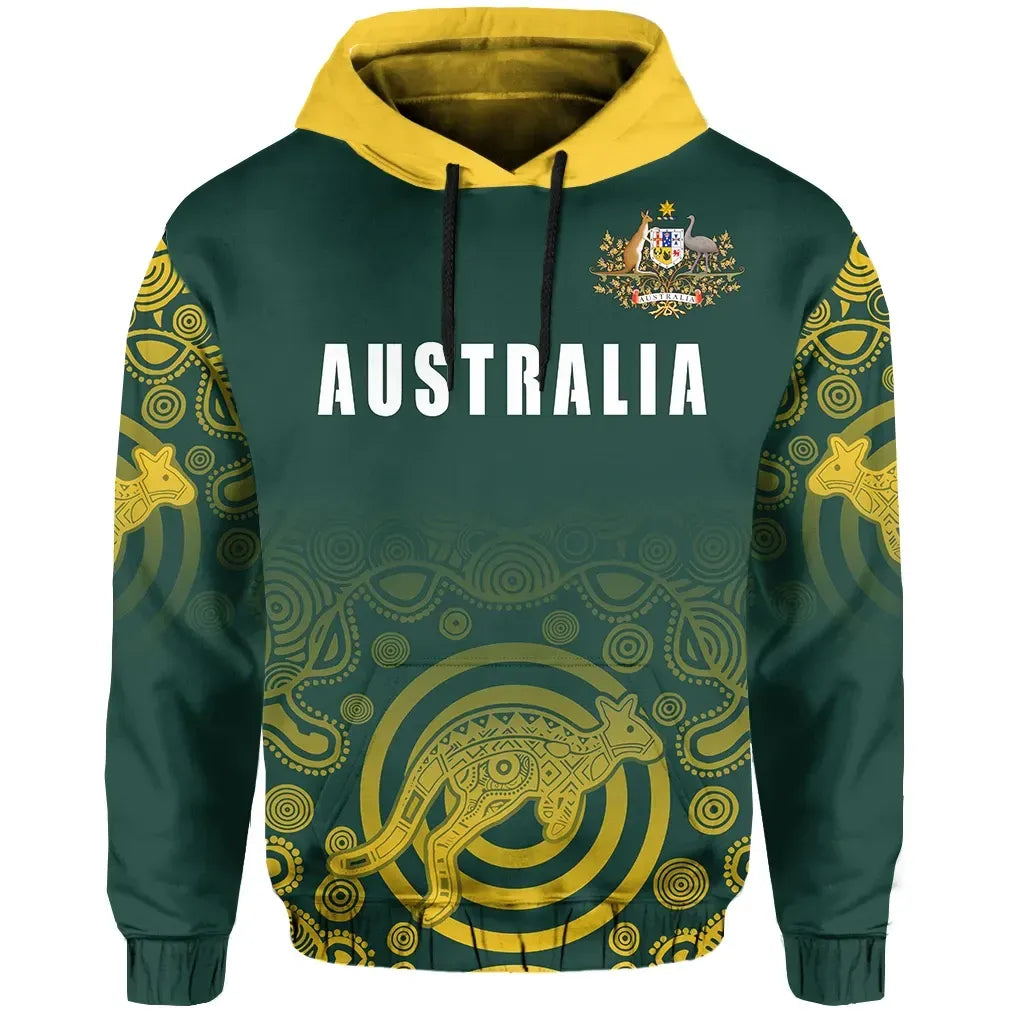 Australia Hoodie Coat Of Arms Rugby Styl