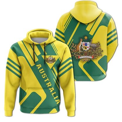 Australia Coat Of Arms Hoodie Rockie