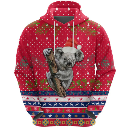 Australia Christmas Aboriginal Hoodie Koala Version