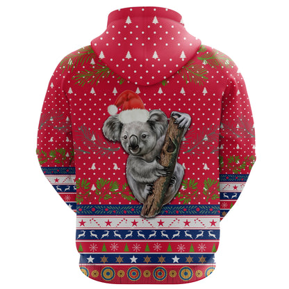 Australia Christmas Aboriginal Hoodie Koala Version