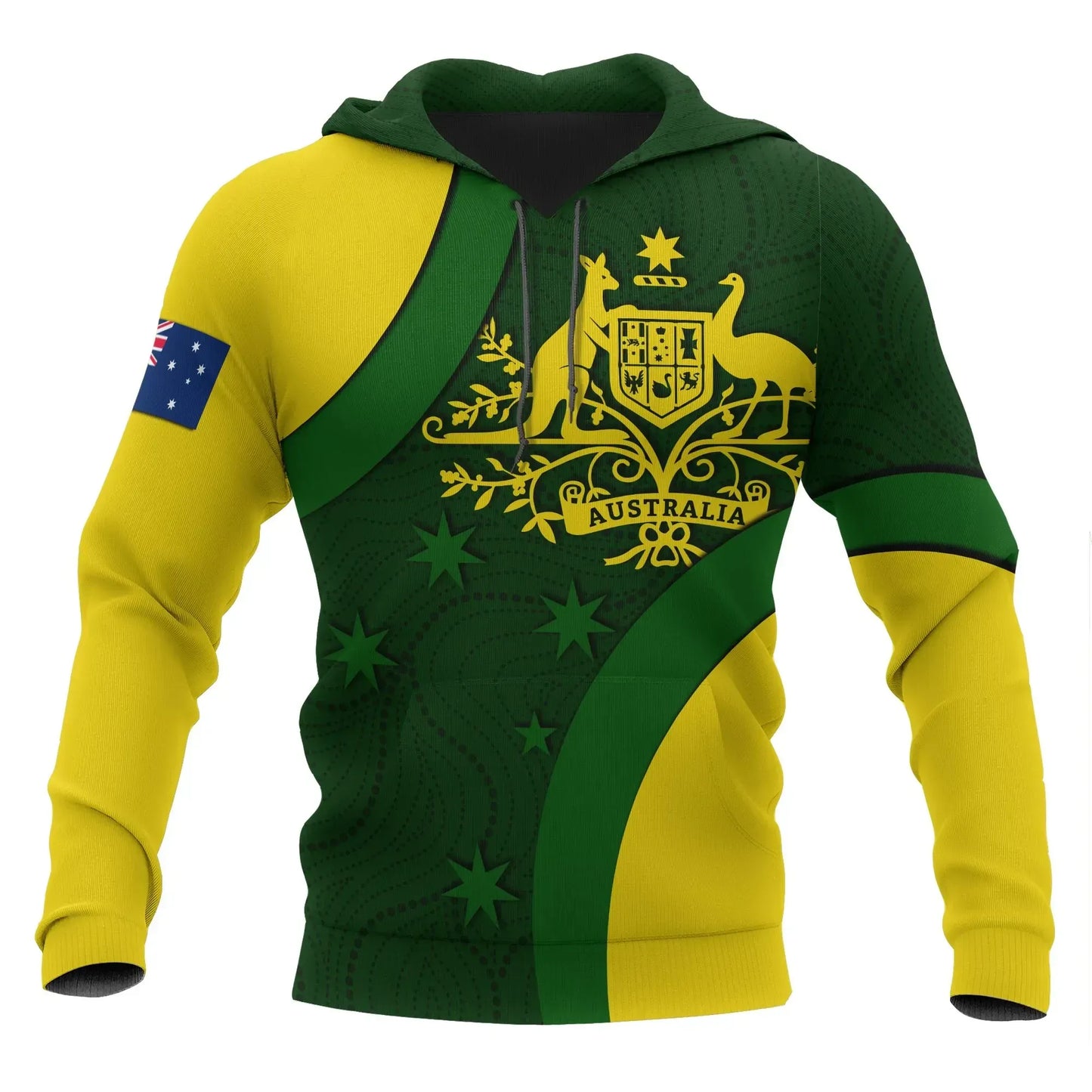Australia Hoodie Australia Coat Of Arms Hoodie National Colors Unisex