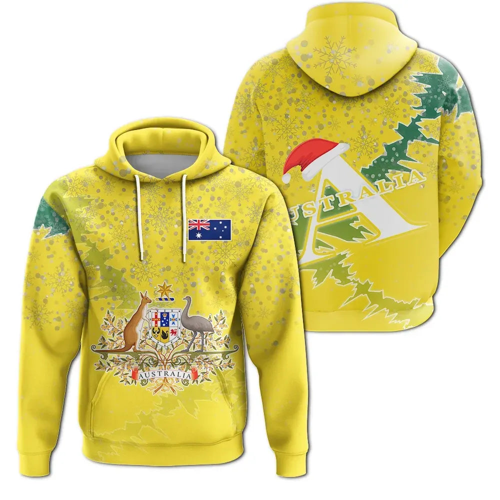 Australia Christmas Coat Of Arms Hoodie X Styl