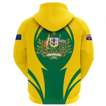 Australia Hoodie Action Flag Yellow