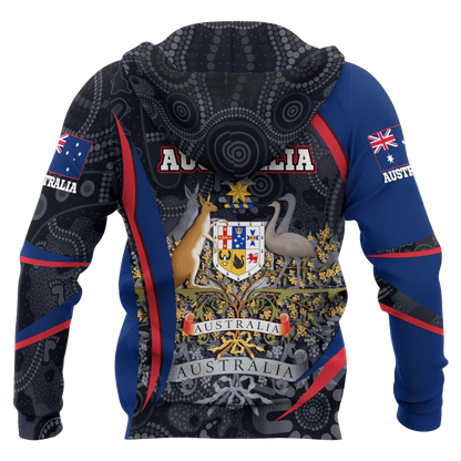 Australia Hoodie Australia Coat Of Arms Hoodie Aussie Spirit Unisex
