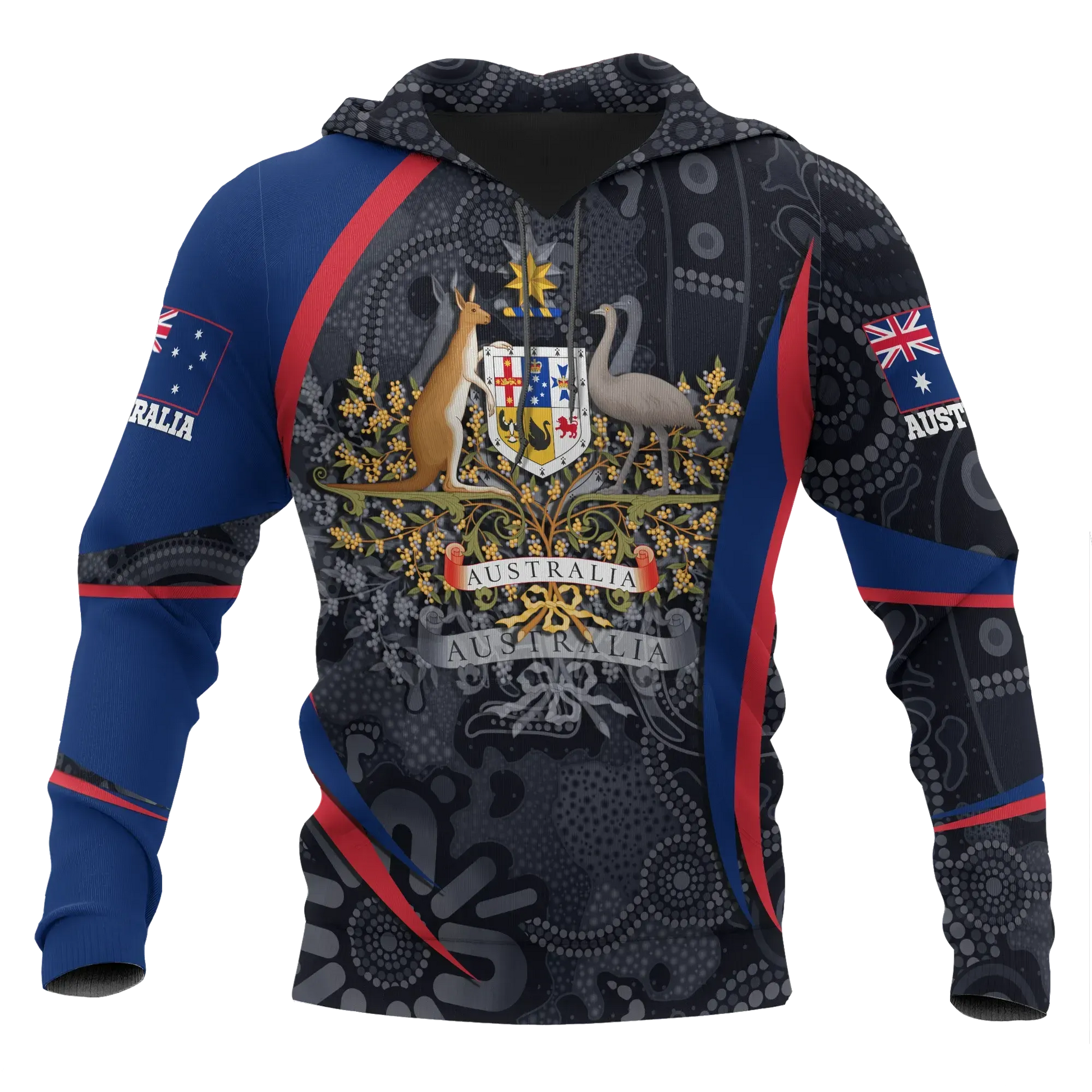 Australia Hoodie Australia Coat Of Arms Hoodie Aussie Spirit Unisex