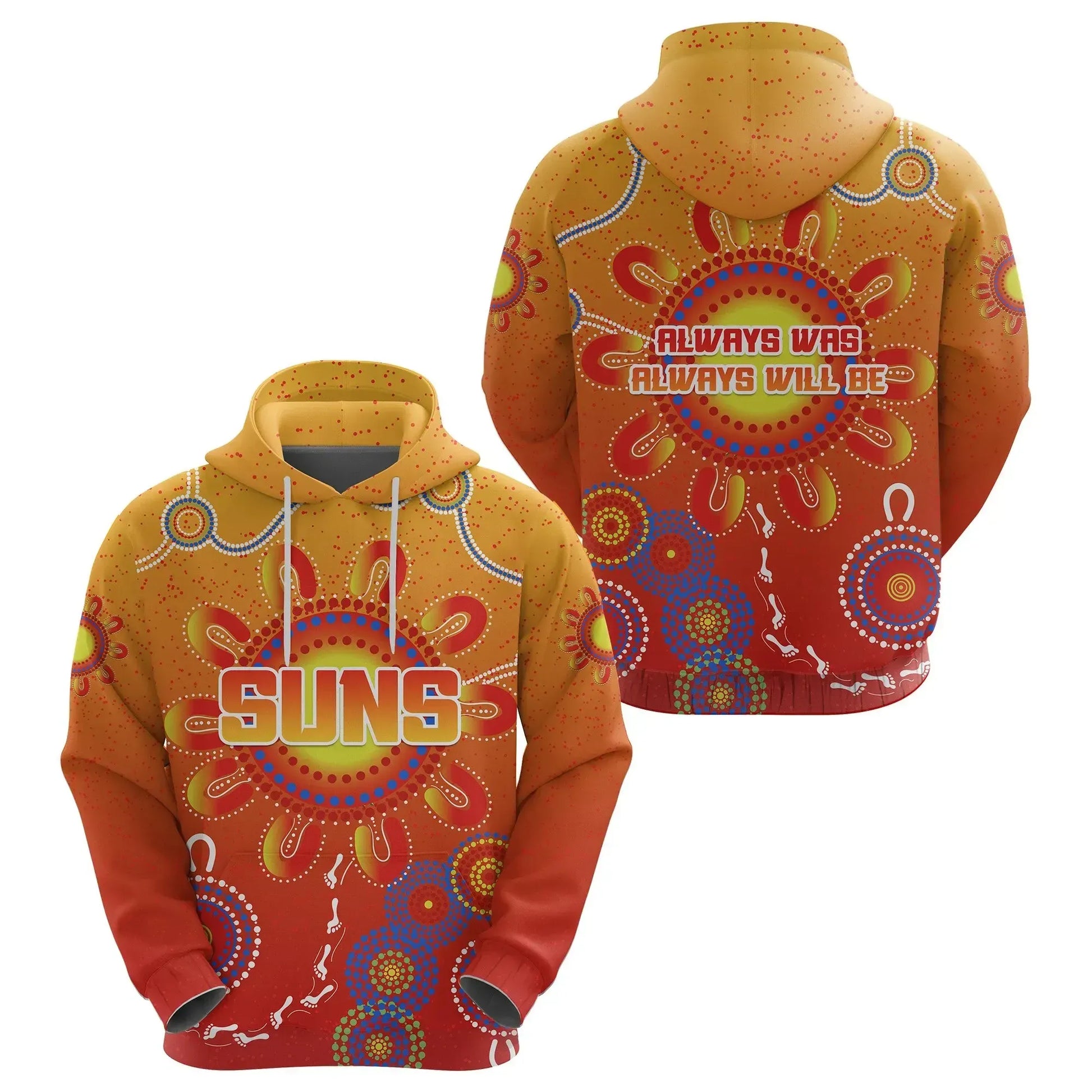 Naidoc Suns Hoodie Gold Coast Indigenous Style