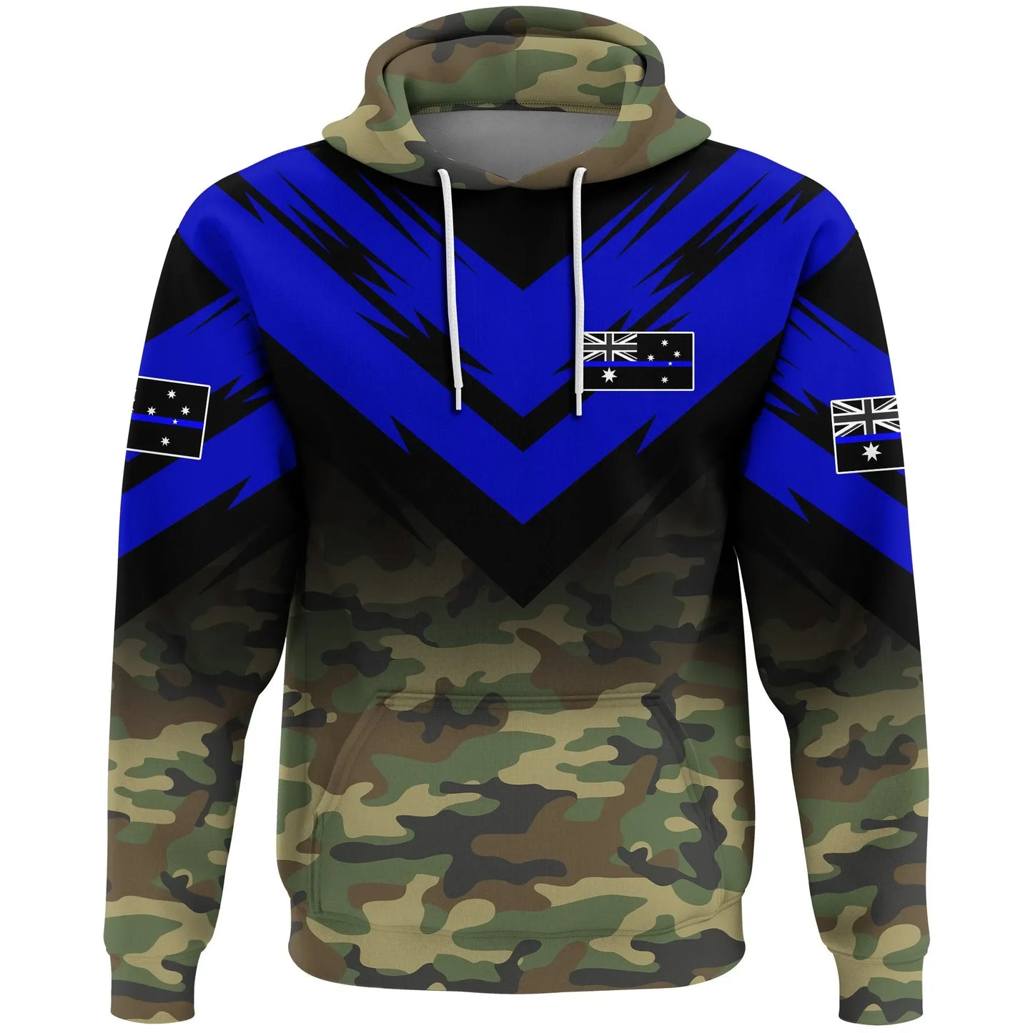 Australia Flag Hoodie Based Version Of The Thin Blue Line Symbol 5