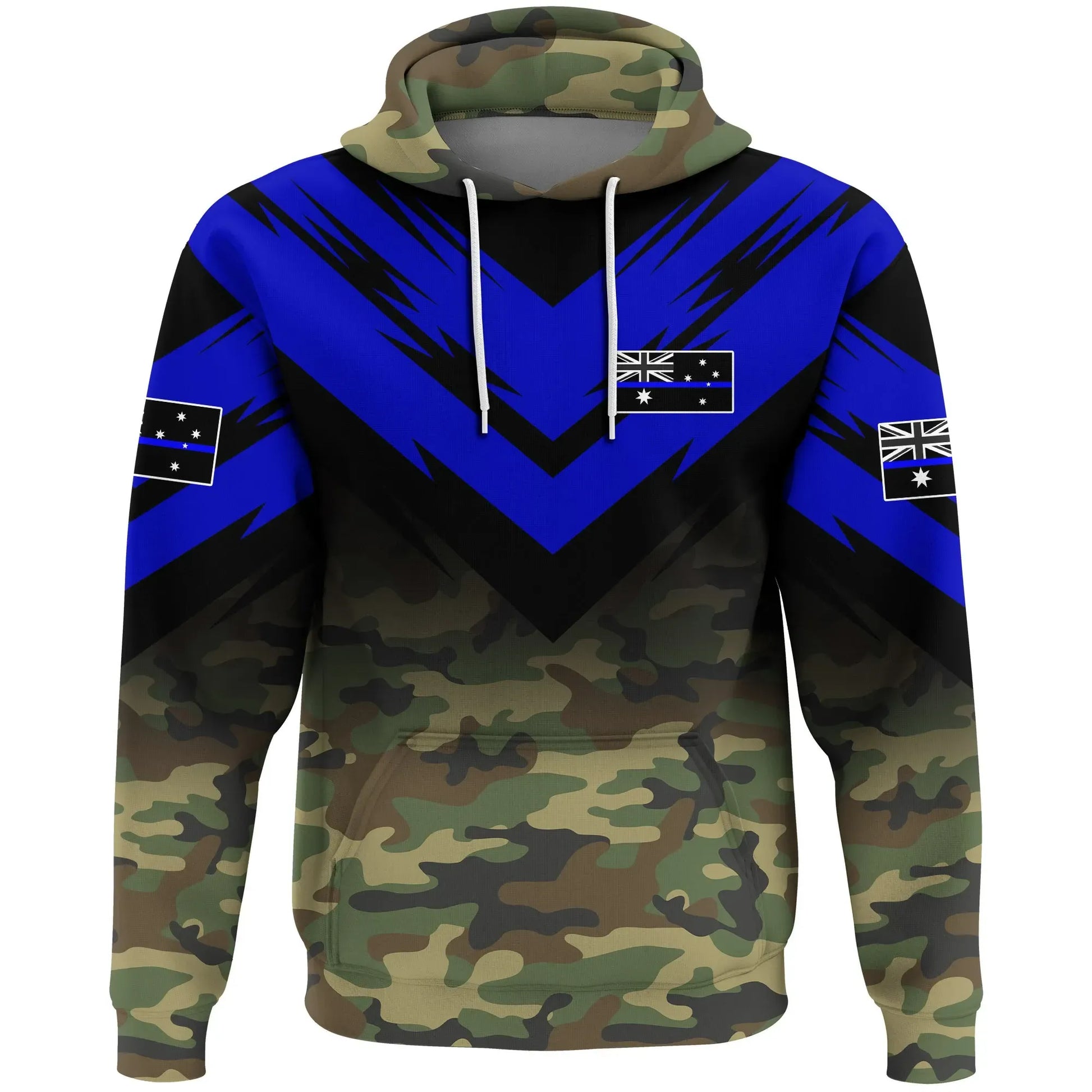 Australia Flag Hoodie Based Version Of The Thin Blue Line Symbol 5