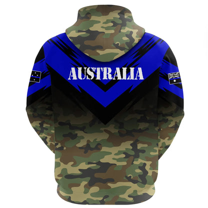 Australia Flag Hoodie Based Version Of The Thin Blue Line Symbol 5