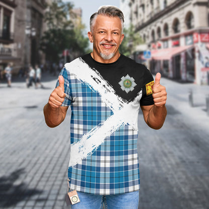 Printivon Roberton Clan T Shirt Scotland Coat Of Arms Tartan Pattern
