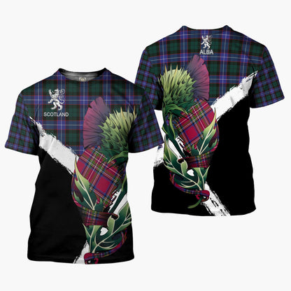 Printivon Guthrie Clan T Shirt Scottish Thistle Gift