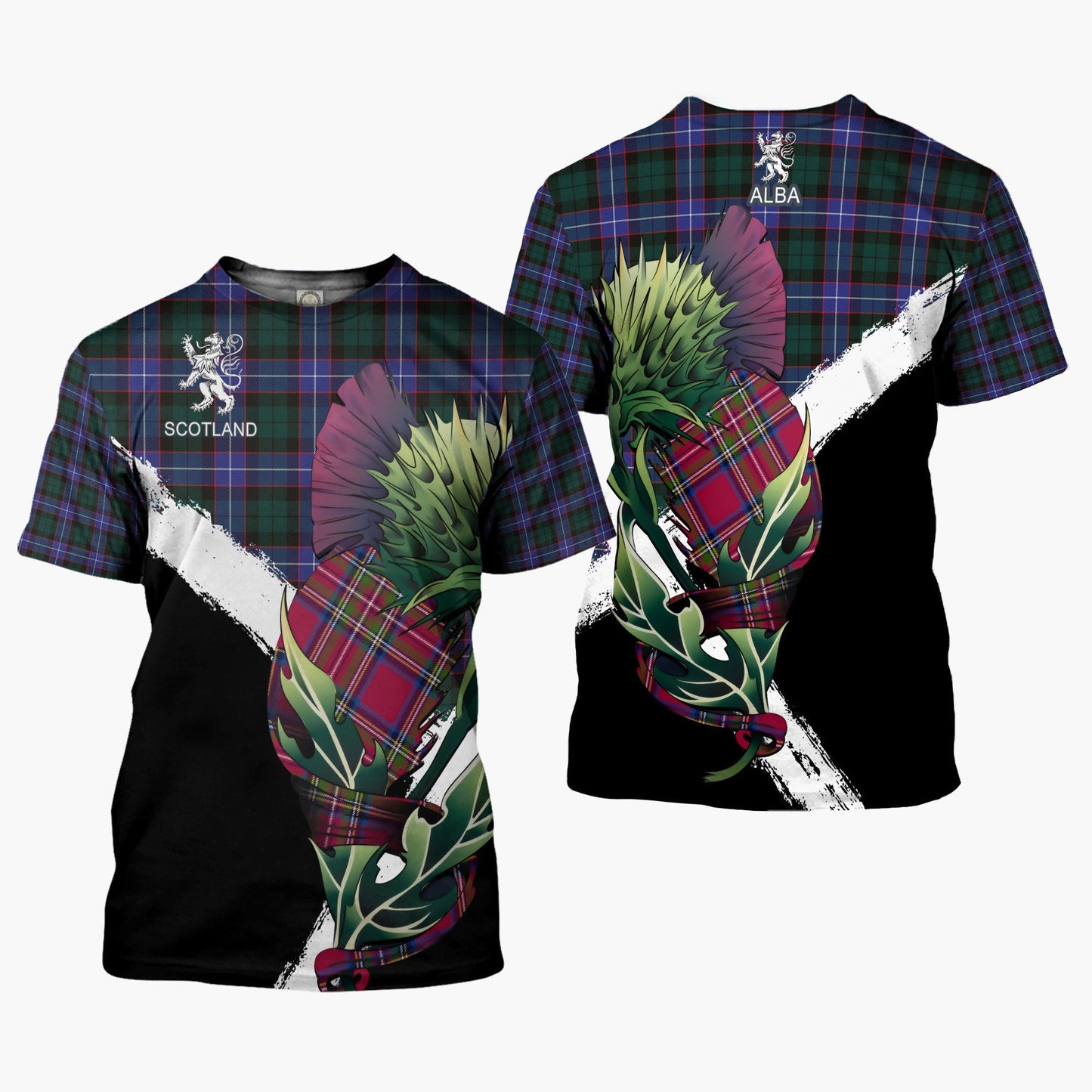 Printivon Guthrie Clan T Shirt Scottish Thistle Gift